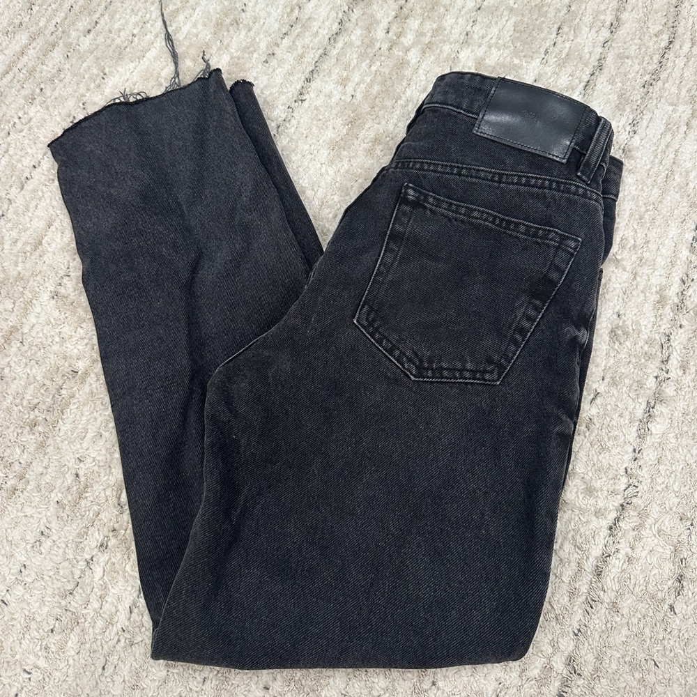 🚫SOLD🚫Zara Black High Waist Straight Leg Jeans - Picture 10 of 11
